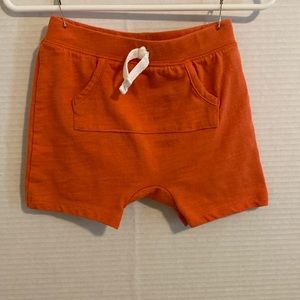 Jumpin Beans Baby Beans, orange knit shorts. SZ 12M